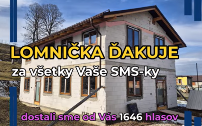 Ďakujeme za každú SMS v hlasovaní za podporu projektu Domu bl. Zefirína: oplatilo sa, projekt uspel :)